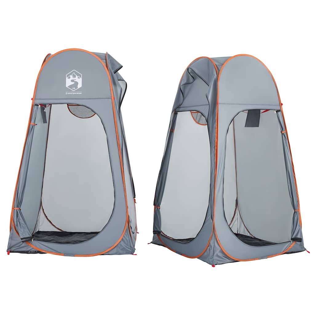 vidaXL Privacy Tent Grey and Orange Pop-up Waterproof - 36073