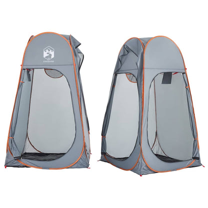 vidaXL Privacy Tent Grey and Orange Pop-up Waterproof - 36073