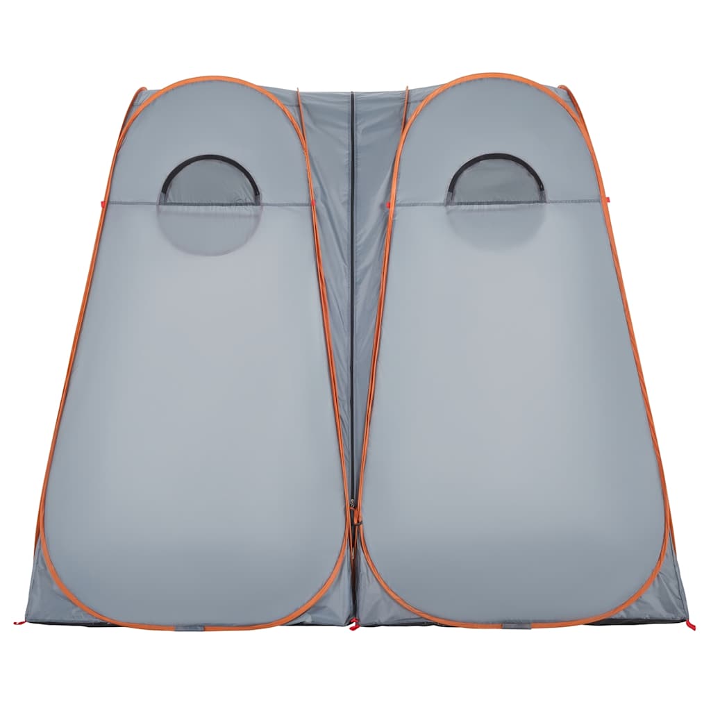 vidaXL Privacy Tent Grey and Orange Pop-up Waterproof - 36073