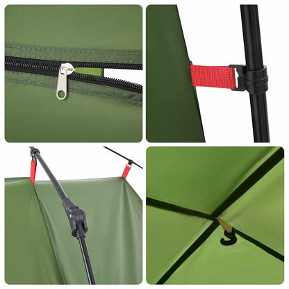 vidaXL Privacy Tent Green Quick Release Waterproof
