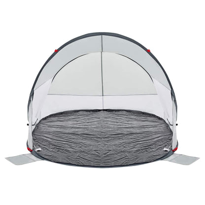 vidaXL Beach Tent Grey Pop-up Waterproof