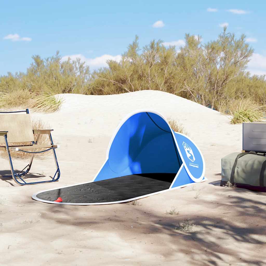 vidaXL Beach Tent Azure Blue Pop-up Waterproof - 36141