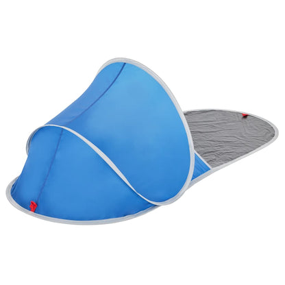 vidaXL Beach Tent Azure Blue Pop-up Waterproof - 36141