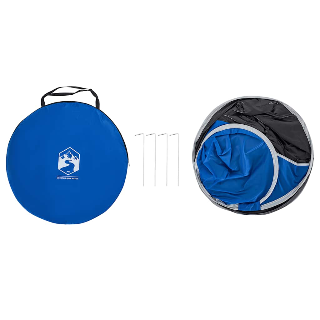 vidaXL Beach Tent Azure Blue Pop-up Waterproof - 36141