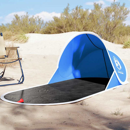 vidaXL Beach Tent Azure Blue Pop-up Waterproof - 36141