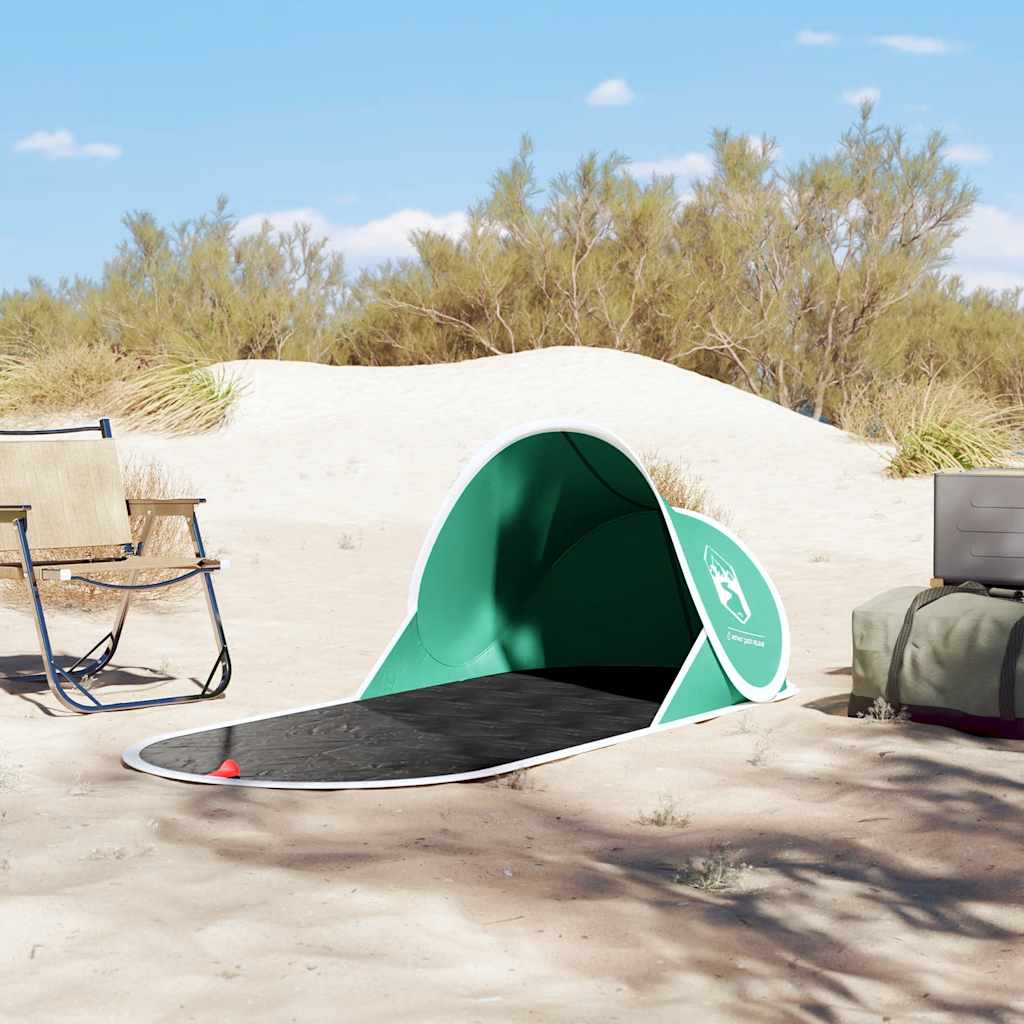 vidaXL Beach Tent Sea Green Pop-up Waterproof - 36142