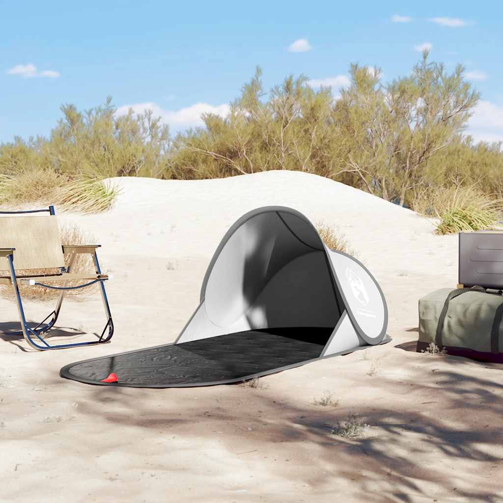 vidaXL Beach Tent Grey Pop-up Waterproof - 36146