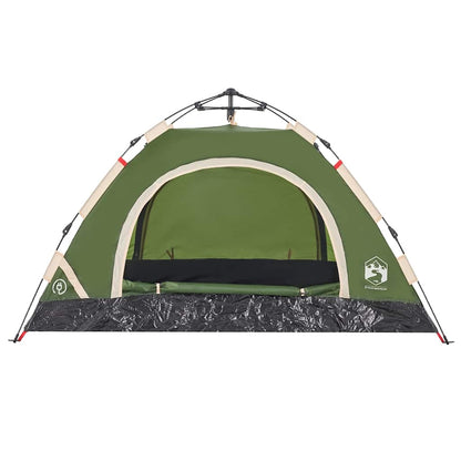 vidaXL Camping Tent 2-Person Green Quick Release