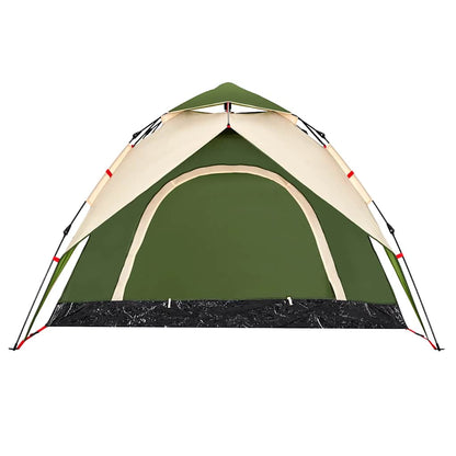 vidaXL Camping Tent Dome 3-Person Green Quick Release
