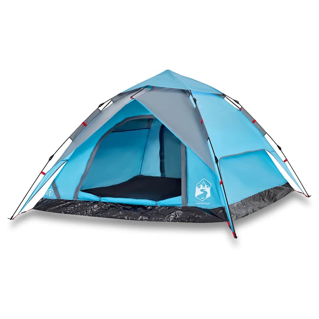 vidaXL Camping Tent Dome 4-Person Blue Quick Release - 36281
