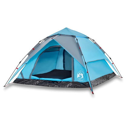 vidaXL Camping Tent Dome 4-Person Blue Quick Release - 36281