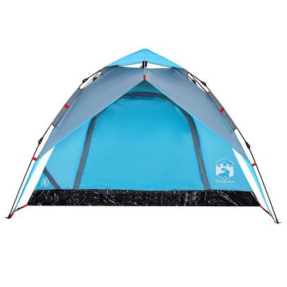 vidaXL Camping Tent Dome 4-Person Blue Quick Release - 36281