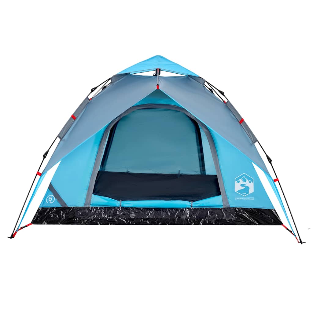 vidaXL Camping Tent Dome 4-Person Blue Quick Release - 36281