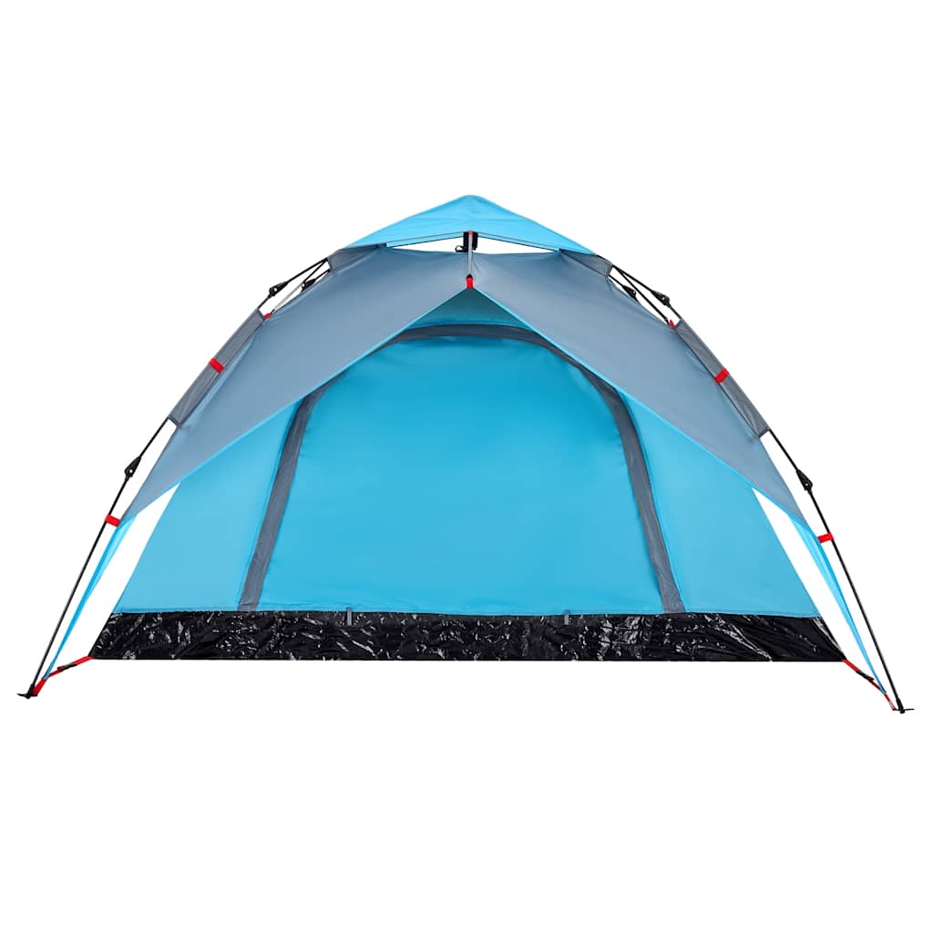 vidaXL Camping Tent Dome 4-Person Blue Quick Release - 36281