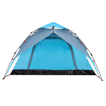 vidaXL Camping Tent Dome 4-Person Blue Quick Release - 36281