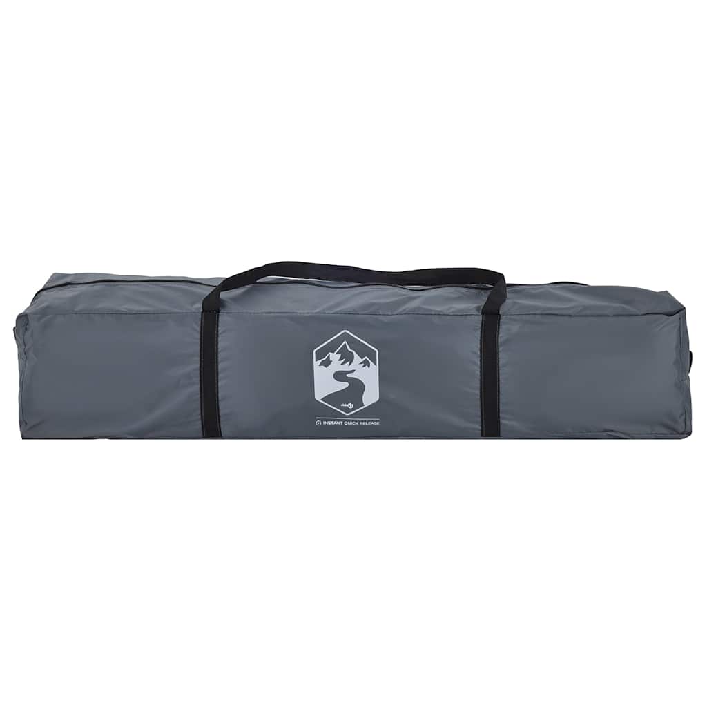vidaXL Camping Tent Dome 4-Person Grey and Orange Quick Release - 36282
