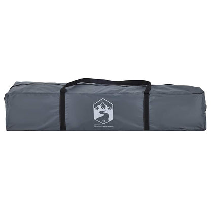 vidaXL Camping Tent Dome 4-Person Grey and Orange Quick Release - 36282