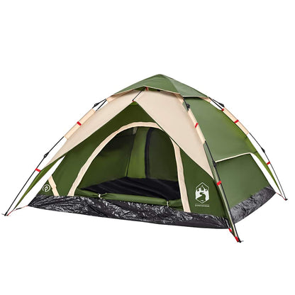 vidaXL Camping Tent Dome 5-Person Green Quick Release - 36296