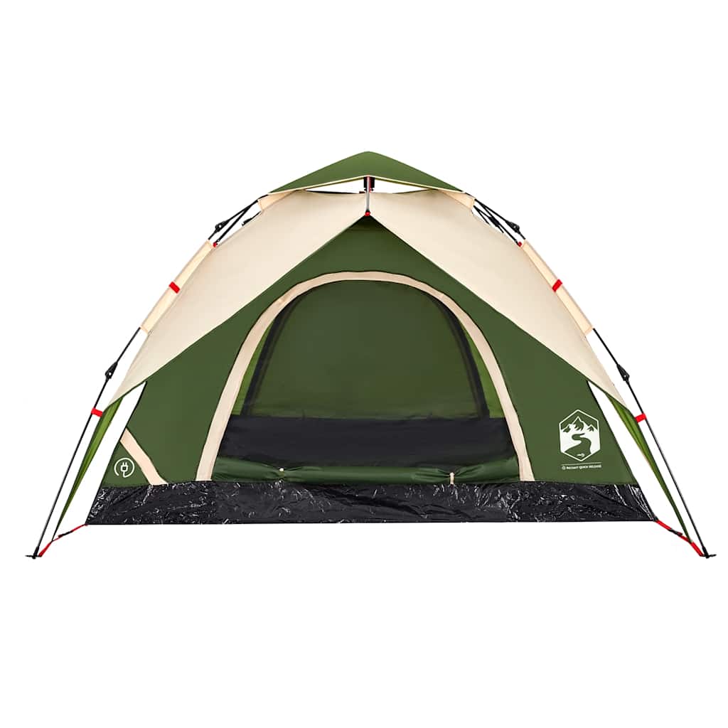 vidaXL Camping Tent Dome 5-Person Green Quick Release - 36296