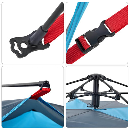 vidaXL Camping Tent Dome 5-Person Blue Quick Release - 36300