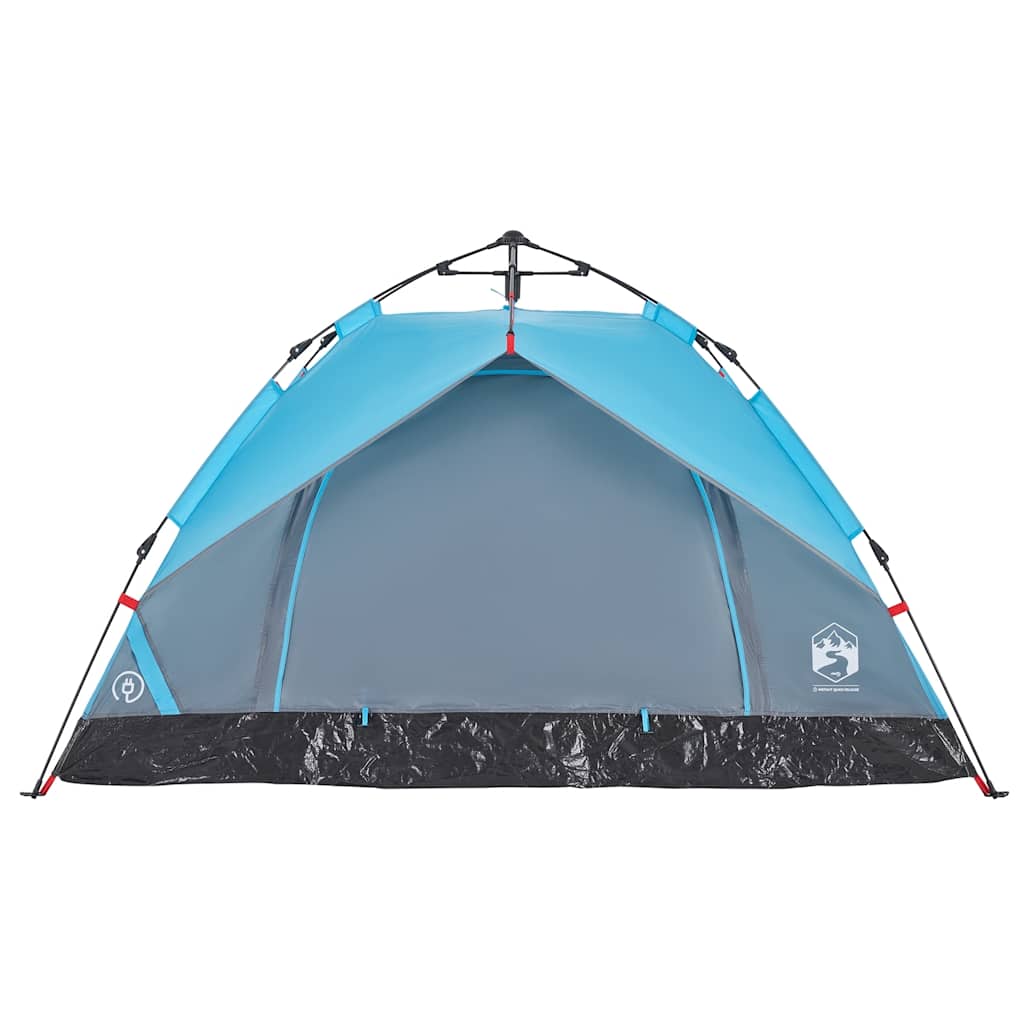 vidaXL Camping Tent Dome 2-Person Blue Quick Release