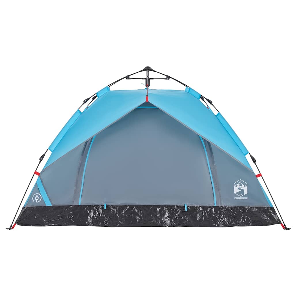 vidaXL Camping Tent Dome 3-Person Blue Quick Release - 36334
