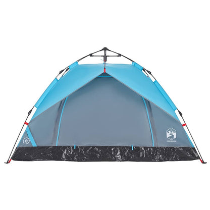 vidaXL Camping Tent Dome 3-Person Blue Quick Release - 36334