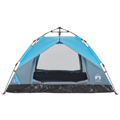 vidaXL Camping Tent Dome 3-Person Blue Quick Release - 36334