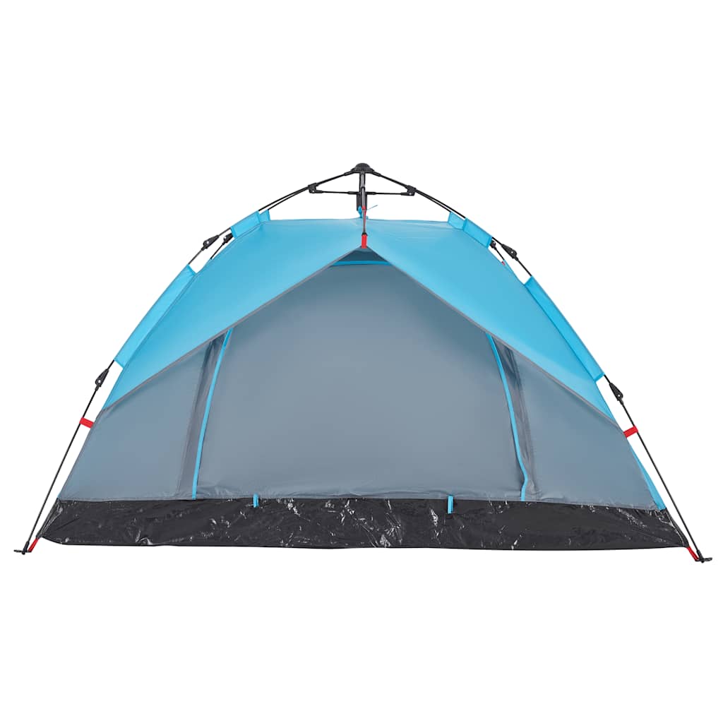 vidaXL Camping Tent Dome 3-Person Blue Quick Release - 36334