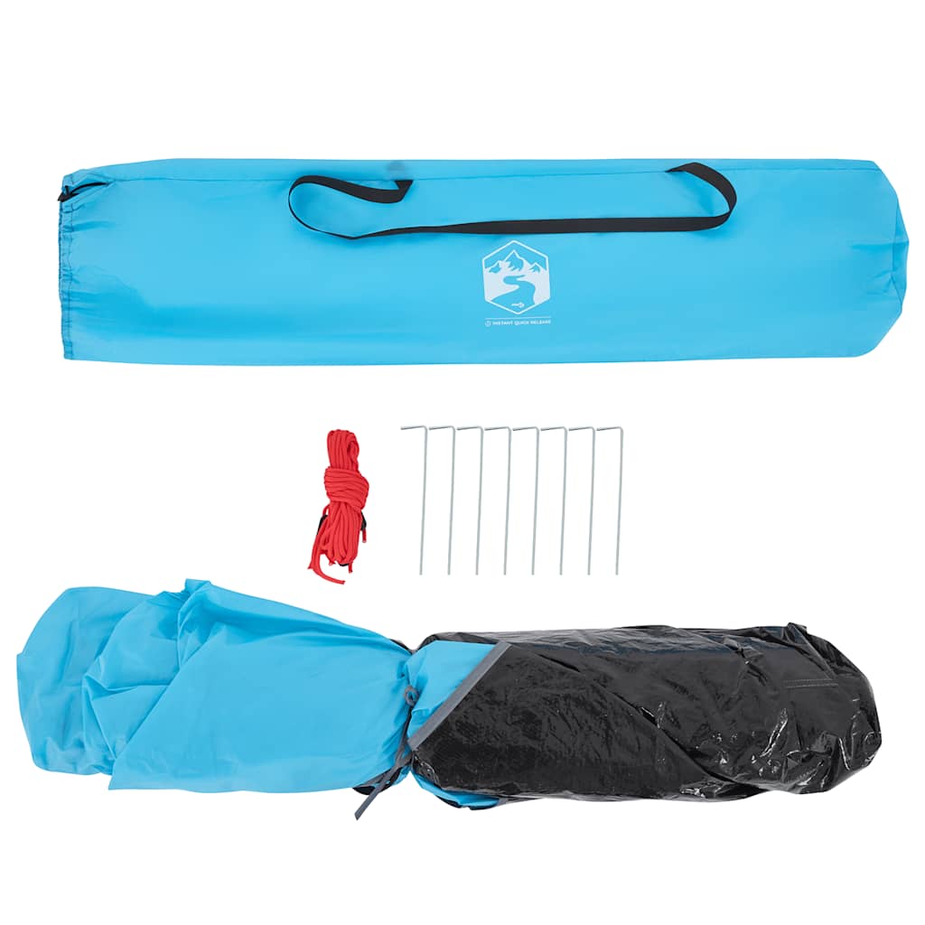 vidaXL Camping Tent Dome 3-Person Blue Quick Release - 36334