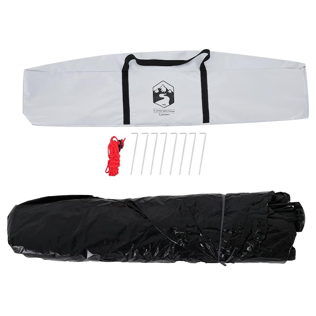 vidaXL Camping Tent Dome 3-Person White Blackout Fabric Quick Release - 36340