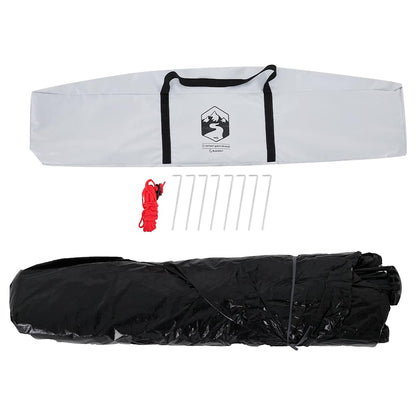 vidaXL Camping Tent Dome 3-Person White Blackout Fabric Quick Release - 36340