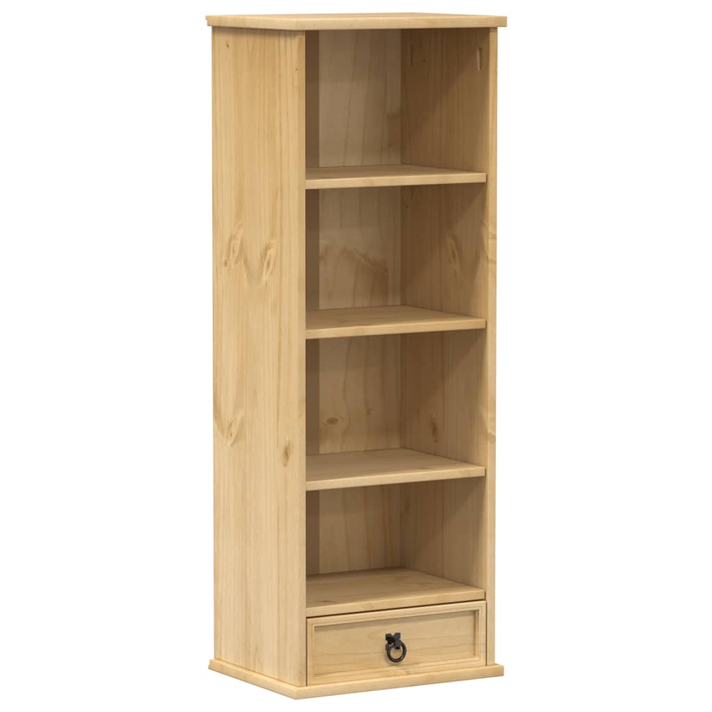 vidaXL CD Cabinet Corona 40x30x110 cm Solid Wood Pine - Brown