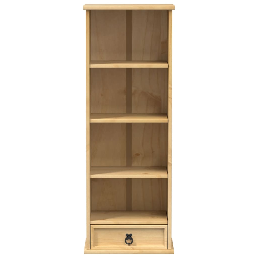 vidaXL CD Cabinet Corona 40x30x110 cm Solid Wood Pine - Brown