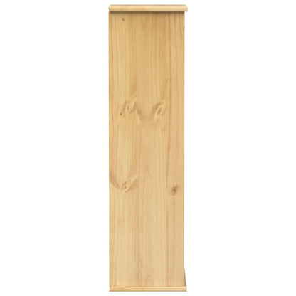 vidaXL CD Cabinet Corona 40x30x110 cm Solid Wood Pine - Brown
