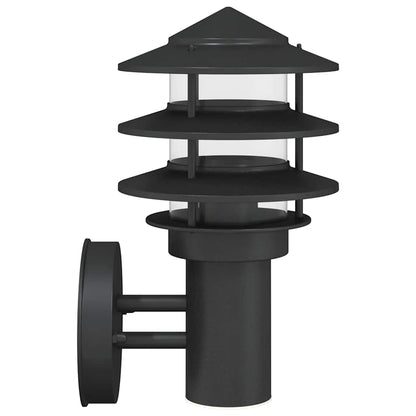 vidaXL Outdoor Wall Light Black Stainless Steel - 11552