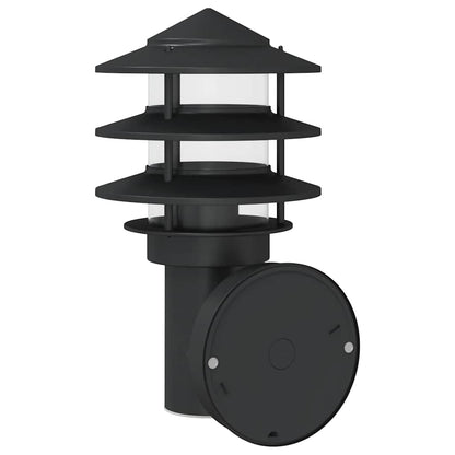 vidaXL Outdoor Wall Light Black Stainless Steel - 11552