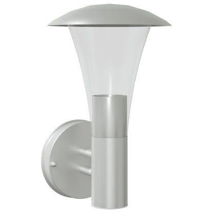 vidaXL Outdoor Wall Light Silver Stainless Steel - 11565