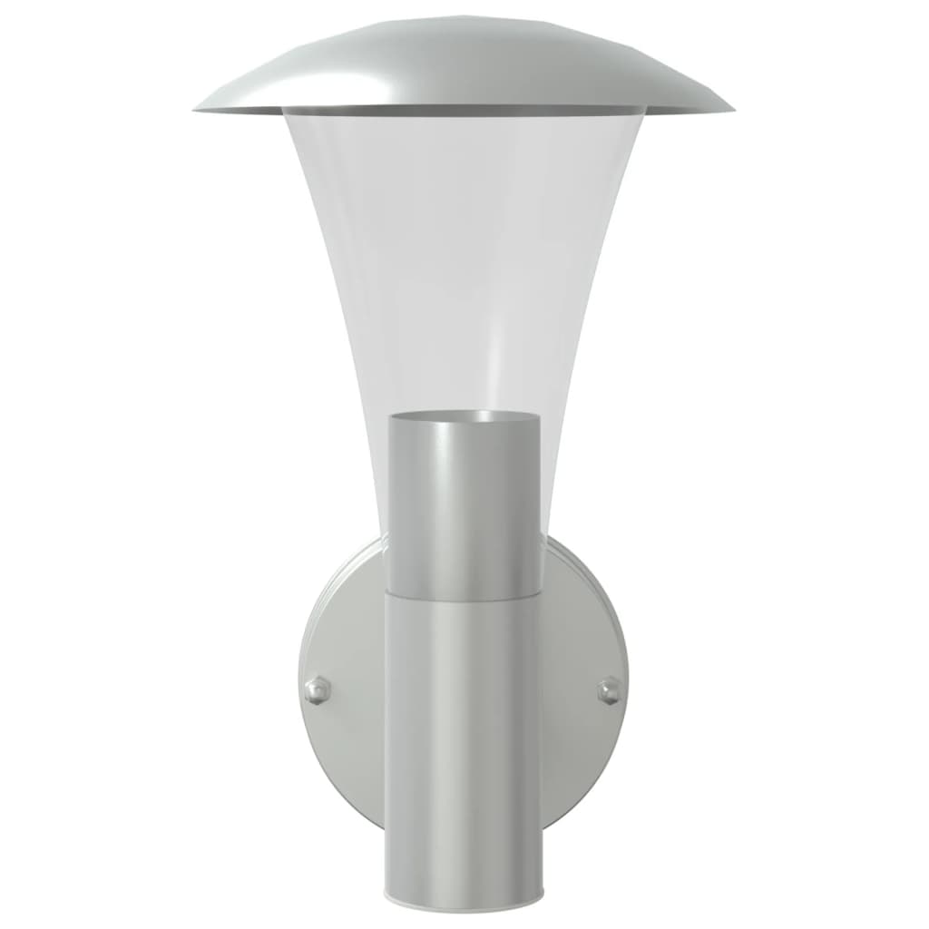 vidaXL Outdoor Wall Light Silver Stainless Steel - 11565