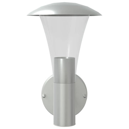 vidaXL Outdoor Wall Light Silver Stainless Steel - 11565