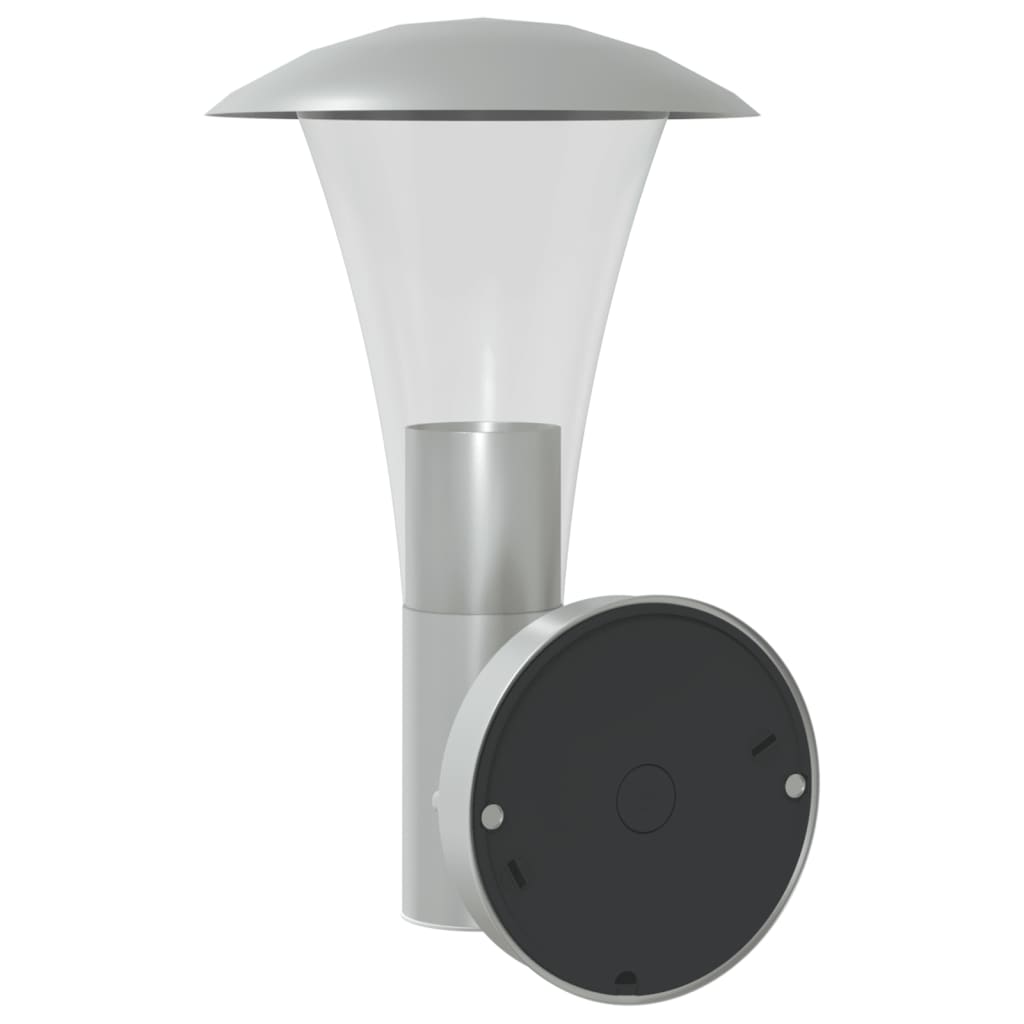 vidaXL Outdoor Wall Light Silver Stainless Steel - 11565