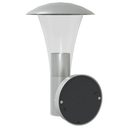 vidaXL Outdoor Wall Light Silver Stainless Steel - 11565