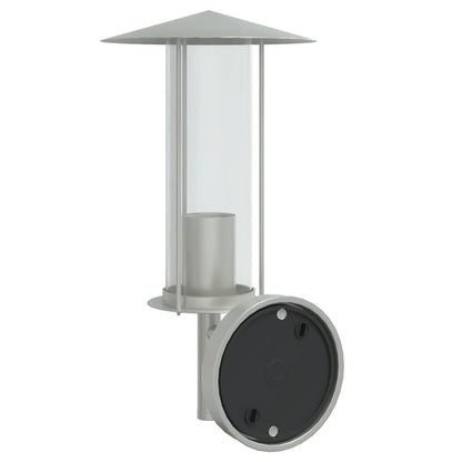 vidaXL Outdoor Wall Light Silver Stainless Steel - 11590
