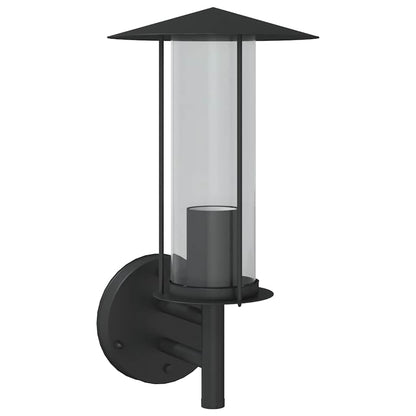 vidaXL Outdoor Wall Light Black Stainless Steel - 11602