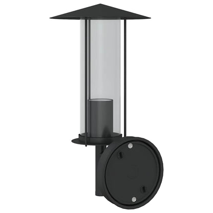 vidaXL Outdoor Wall Light Black Stainless Steel - 11602