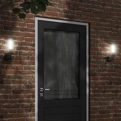 vidaXL Outdoor Wall Light Black Stainless Steel - 11602