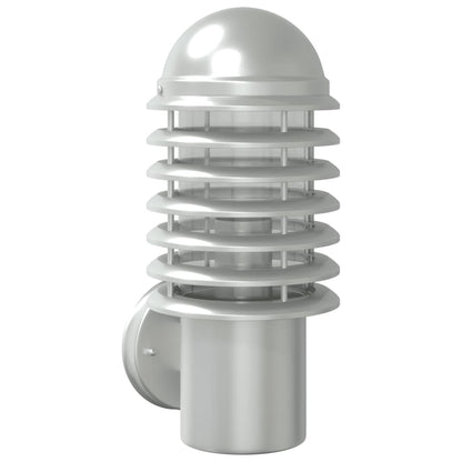 vidaXL Outdoor Wall Light Silver Stainless Steel - 11626