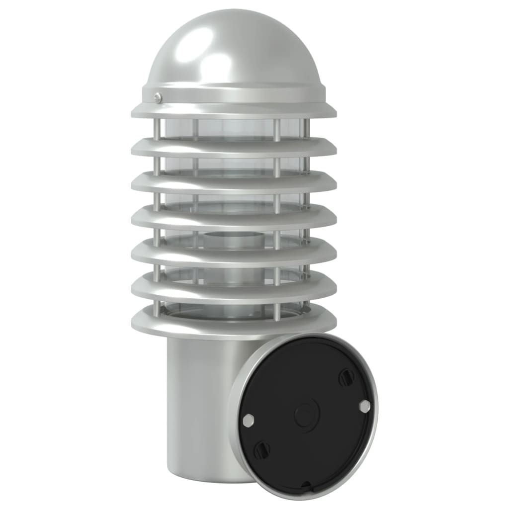 vidaXL Outdoor Wall Light Silver Stainless Steel - 11626