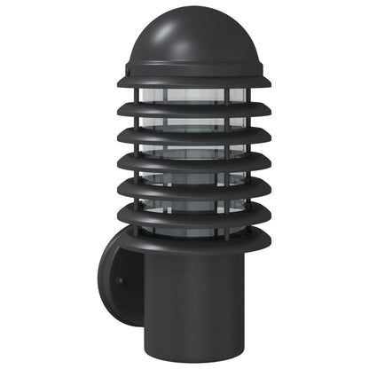 vidaXL Outdoor Wall Light Black Stainless Steel - 11660