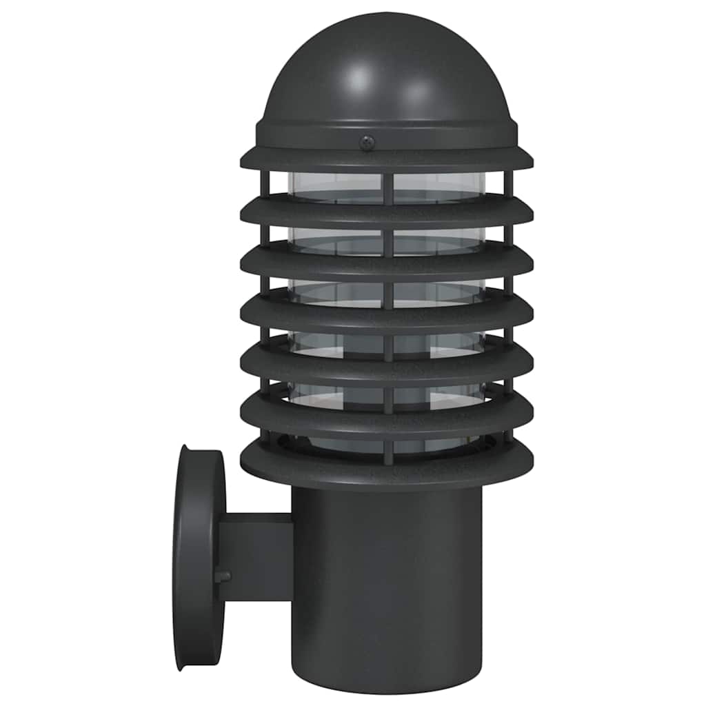 vidaXL Outdoor Wall Light Black Stainless Steel - 11660